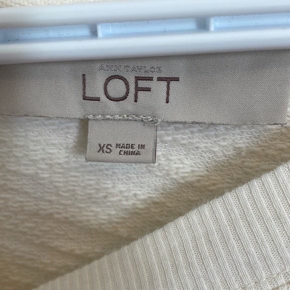 White Loft sweater with lace - Picture 3 of 3